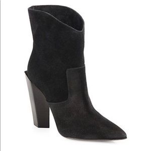 Fendi Black Suede Booties